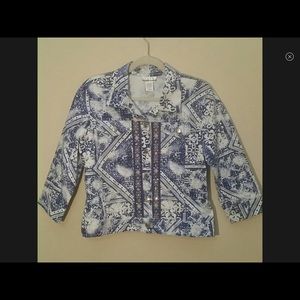 Mirror image denim jacket